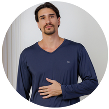 descritivo pijama longo masculino microfibra inverno azul noite 2