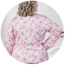 descritivo pijama longo microfibra termico flanelado feminino plus size de inverno renda rosa 3
