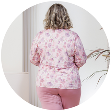 descritivo pijama longo microfibra termico flanelado feminino plus size de inverno renda rosa 4