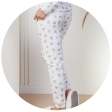 descritivo pijama longo plush boucle feminino longo estampa dog off 3