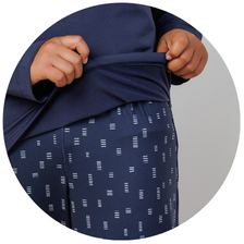 descritivo pijama longo infantil microfibra termica flanelada azul marinho 3