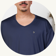 descritivo pijama curto masculino plus size microfibra calcao estampado azul 3